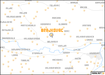 map of Brajkovac