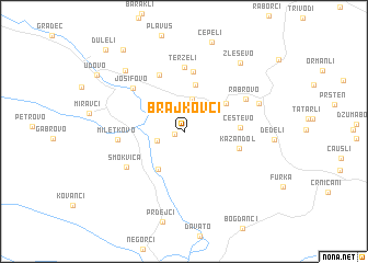 map of Brajkovci