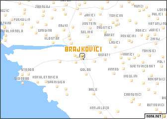 map of Brajkovići