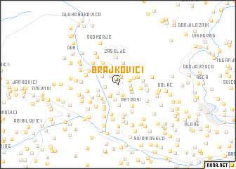 map of Brajkovići