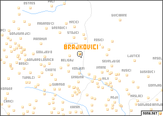 map of Brajkovići