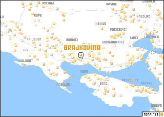 map of Brajkovina