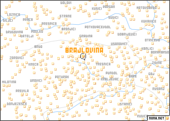 map of Brajlovina