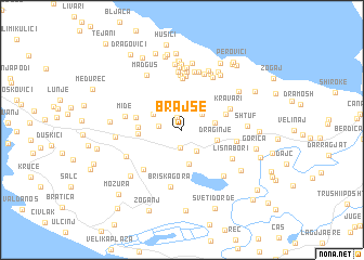 map of Brajše