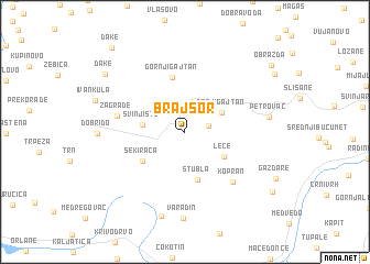 map of Brajšor