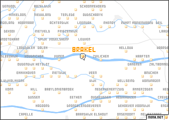 map of Brakel