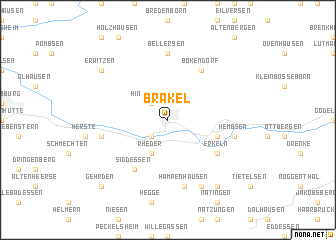 map of Brakel