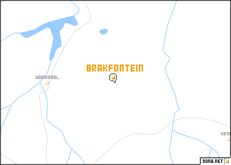 map of Brakfontein