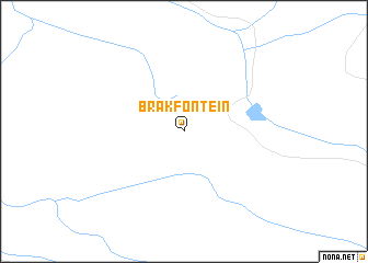 map of Brakfontein