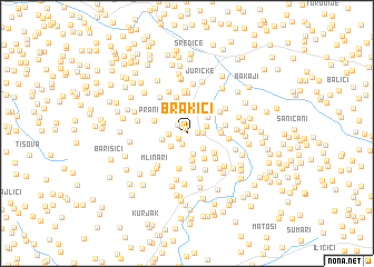 map of Brakići