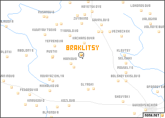 map of Braklitsy