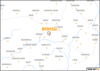 map of Brakodi