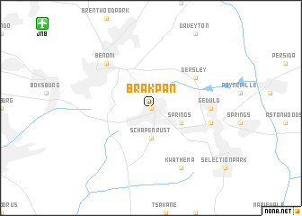 map of Brakpan