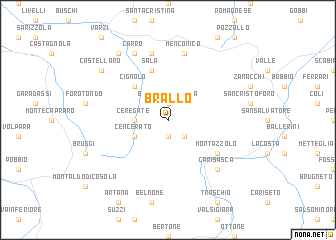 map of Brallo