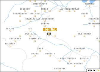map of Brálos