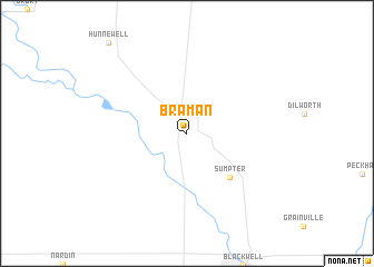 map of Braman
