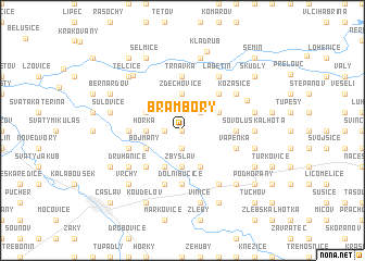 map of Brambory