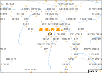 map of Bramevaque