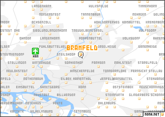 map of Bramfeld