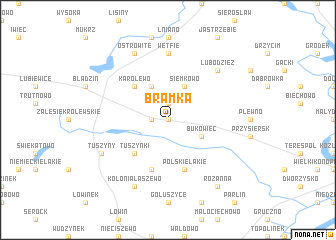 map of Bramka