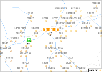 map of Bramois