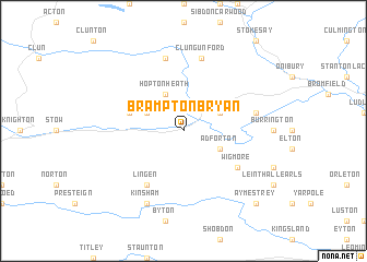 map of Brampton Bryan