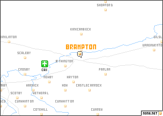 map of Brampton