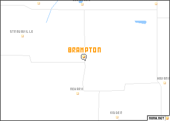 map of Brampton