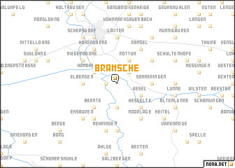 map of Bramsche