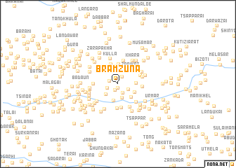 map of Bramzuna