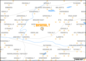 map of Brånalt