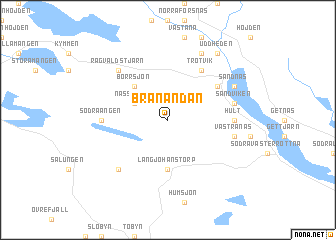 map of Brånändan