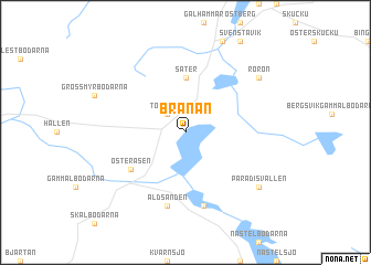 map of Brånan