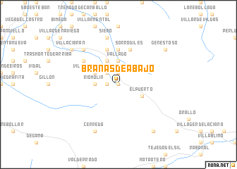 map of Brañas de Abajo