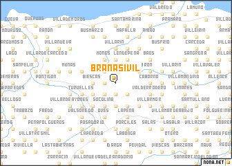 map of Brañasivil