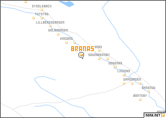 map of Branäs