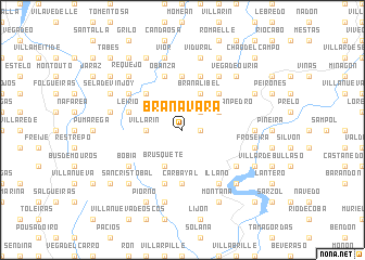map of Brañavara
