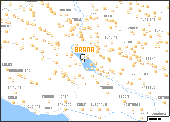 map of Brana