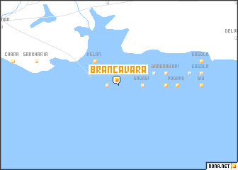 map of Brancavara