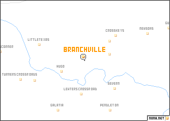 map of Branchville