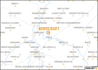 map of Brancourt