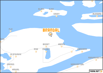 map of Brandal