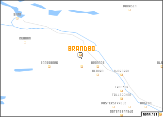 map of Brändbo