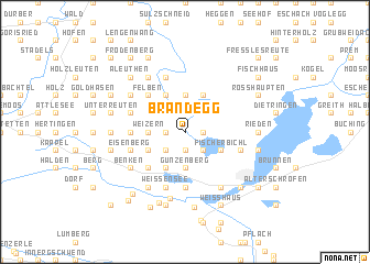 map of Brandegg