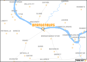 map of Brandenburg