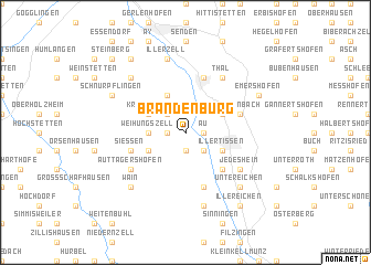 map of Brandenburg