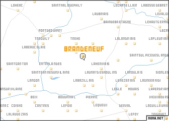 map of Brandeneuf