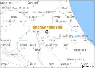 map of Brandesburton