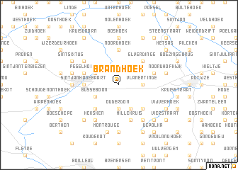 map of Brandhoek