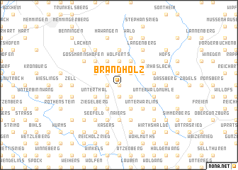 map of Brandholz